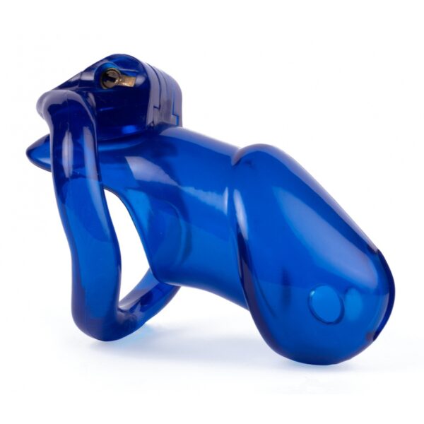 Lock Up Cage de Chasteté Bleu