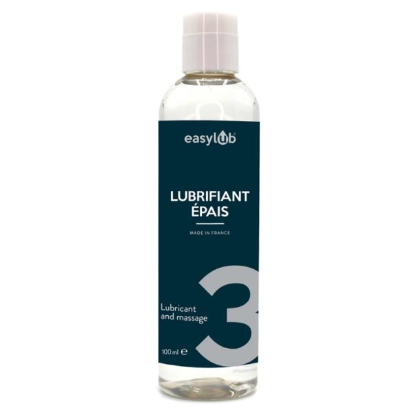 Gel lubrifiant et massage silicone Easy lub épais 3 parfum neutre