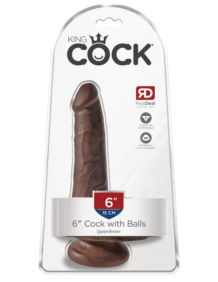 Gode King Cock 6" avec testicules et ventouse – Image 2
