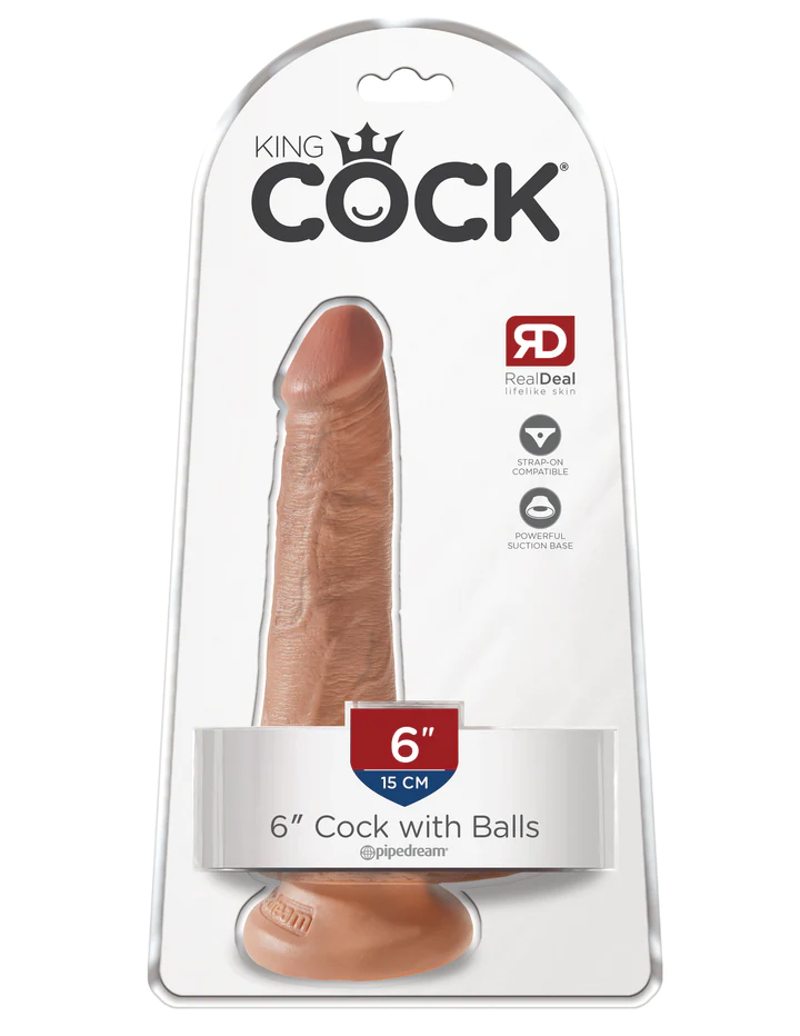 Gode King Cock 6" avec testicules et ventouse – Image 4