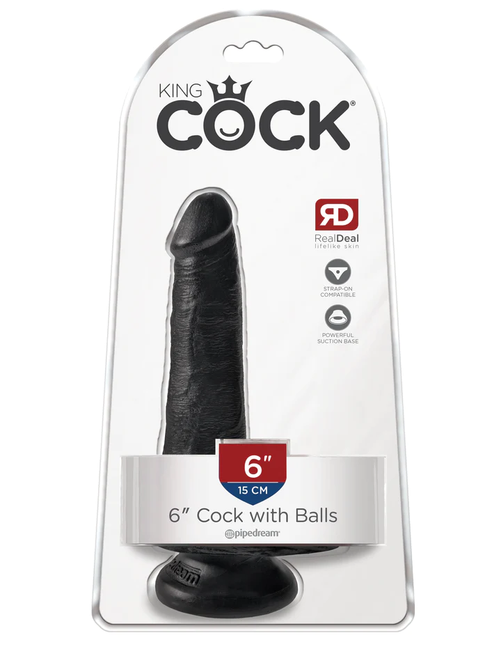 Gode King Cock 6" avec testicules et ventouse – Image 3