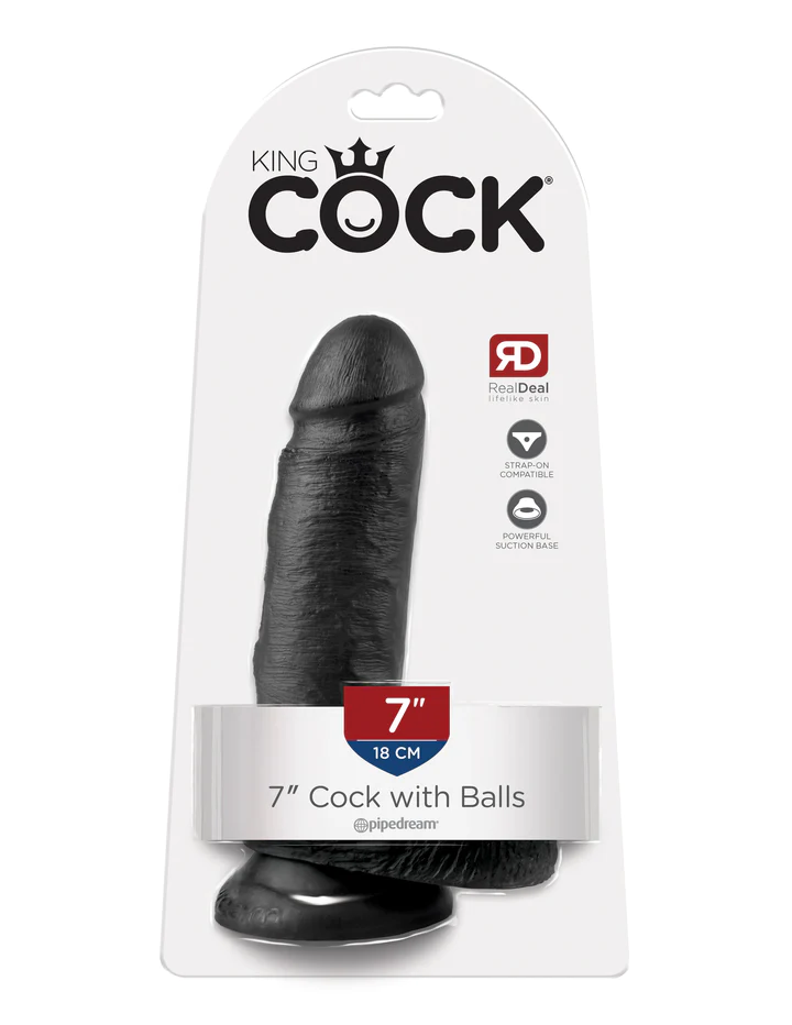 Gode King Cock 7" avec testicules et ventouse – Image 6