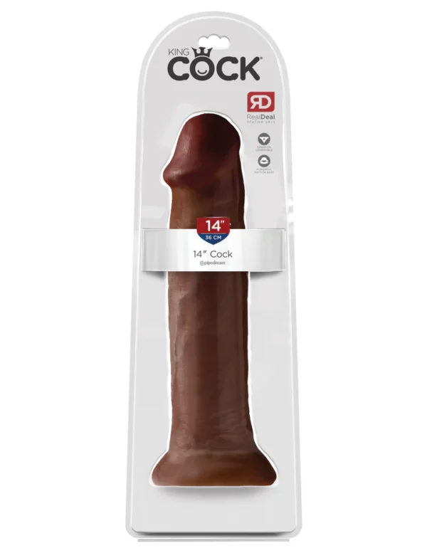 Gode King cock 14" ventouse sans testicules