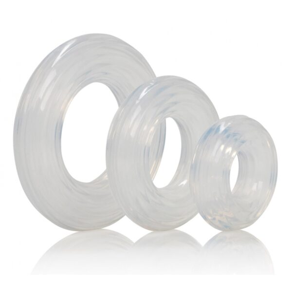 Calexotic Set de 3 Cockrings Transparentes
