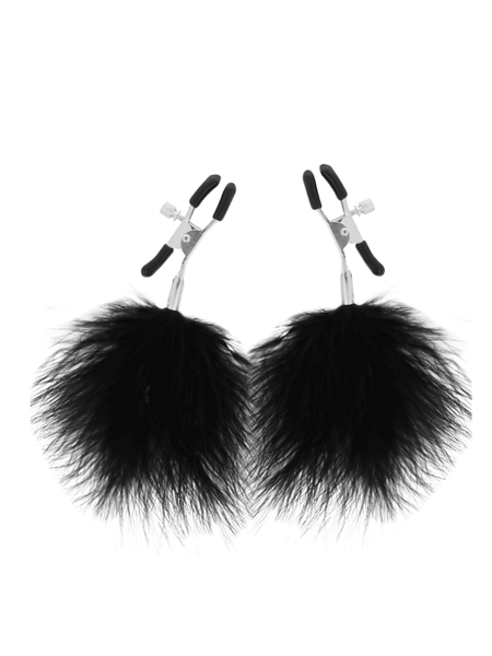 Darkness Pinces à Tétons à Fourrure