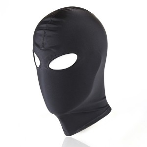 Cagoule noire ouverte Fetish