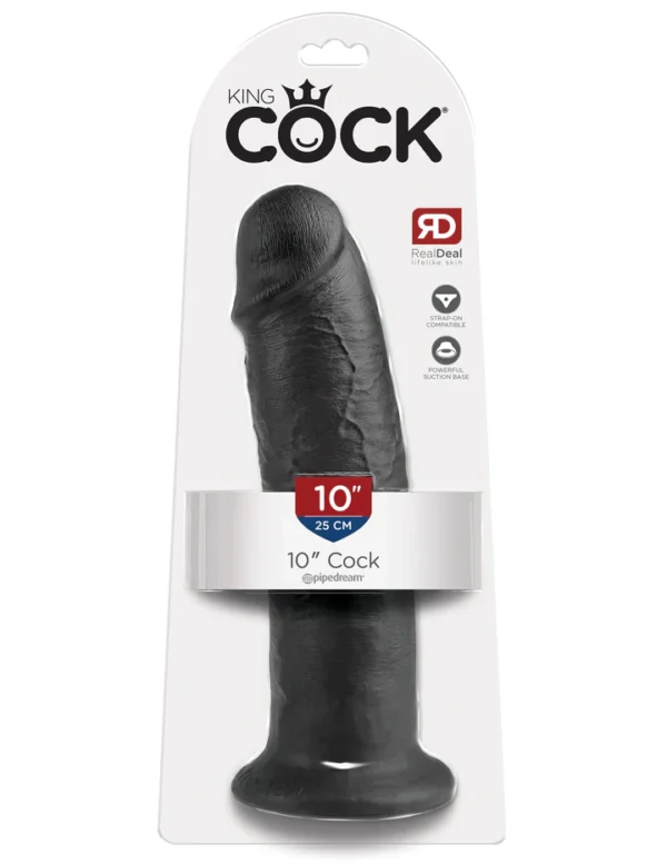 Gode king cock 10" ventouse sans testicules