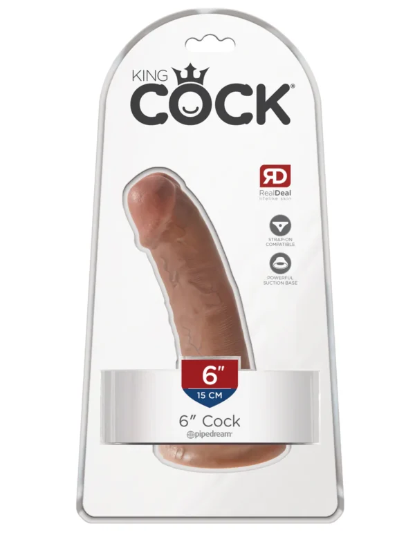 Gode King Cock 6" ventouse sans testicules