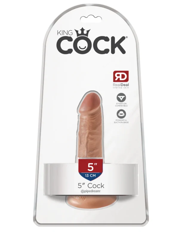 Gode King Cock 5" ventouse sans testicules